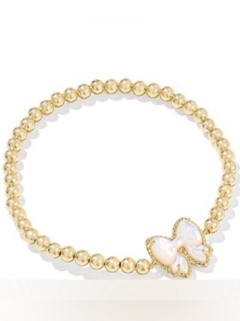 Kendra Scott Haley Bow Pearl Stretch Bracelet NEW